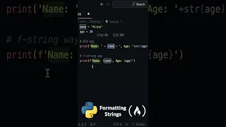 Easy Python String Formatting with f-strings