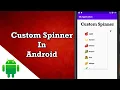 Custom Spinner in android studio