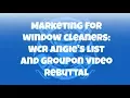 Marketing For Window Cleaning WCR Angie s And Groupon Rebuttal