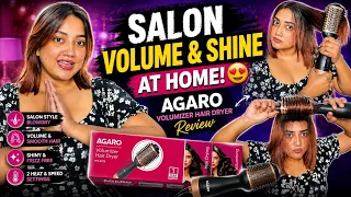 Salon-Style Volume at Home! 😍 | AGARO Volumizer Hair Dryer Review