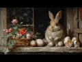 Spring Bunny Window Easter Wallpaper Screensaver Art