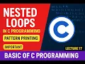 Nested Loops in C Programming Pattern Printing Basic of C Programming