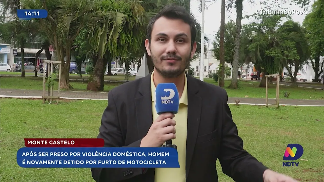 Homem detido por violência doméstica furtou motocicleta para fugir de Planalto Norte