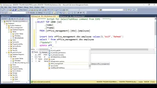 Insert Update Delete Query in SQl Server