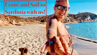 Episode 225 – 3 Day Sail Vulcano to Sardinia! Encounters with Whales and we catch Tuna & Mahi Mahi!