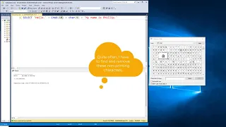 SQL Server ASCII and CHAR functions including tabs and carriage returns