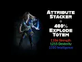 POE 3 21 All Attribute Stacker 400 Explode Totem Update