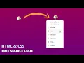 User Account Dropdown Menu using Html CSS Java Script Web Design rayen-code