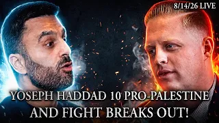 1 IDF Soldier vs 10 Pro-Palestine Activists And FIGHT BREAKS OUT