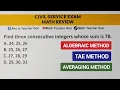 Consecutive Integer Problem - Civil Service Exam Math Reviewer MathTeacherGon