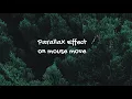 Advanced parallax effect Change position on mouse move Pure vanilla JavaScript project