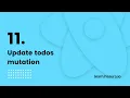 Update todos mutation Grap L React Native Apollo Tutorial