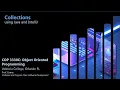 COP 3330C - Object Oriented Programming Collections