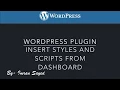 Include Inline styles and script with WordPress plugin