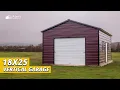 Alan s Factory Outlet 18x25 Metal Garage Installation