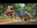 Hare and Tortoise Running Race 1