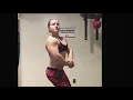 21 yo muscle girl Paige DuMars flexing her big biceps