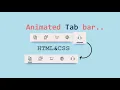 Ainmated Tab Bar Navigation Menu Responsive Animated Navbar using pure CSS HTML CSS CodeEra