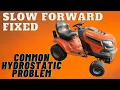 Husqvarna Hydrostatic Slow Forward Fix
