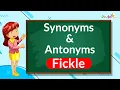 Fickle - Synonyms and Antonyms English Vocabulary