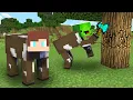 Escape Or Get Eaten As Cows in Minecraft