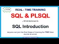Session - 2 SQL and PLSQL Realtime training SQL introduction Mar 2023 Batch