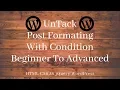 Wordpress Theme Development Part 26 in Bangla post format with the condition