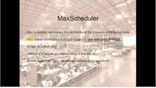 MaxScheduler Web scheduler