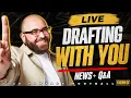 Drafting LIVE Mocks Grades Your Questions - 2026 Fantasy Football