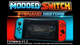 How to Restore Your SysNAND on a Modded Nintendo Switch Full NAND Recovery Guide