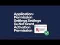 The Application-Specific Permission Settings Do Not Grant Local Activation Permission Solved