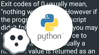 Exit codes in Python