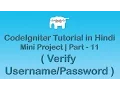 CodeIgniter Project Tutorial in Verify