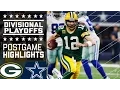 Packers vs Cowboys NFL Divisional Game Highlights