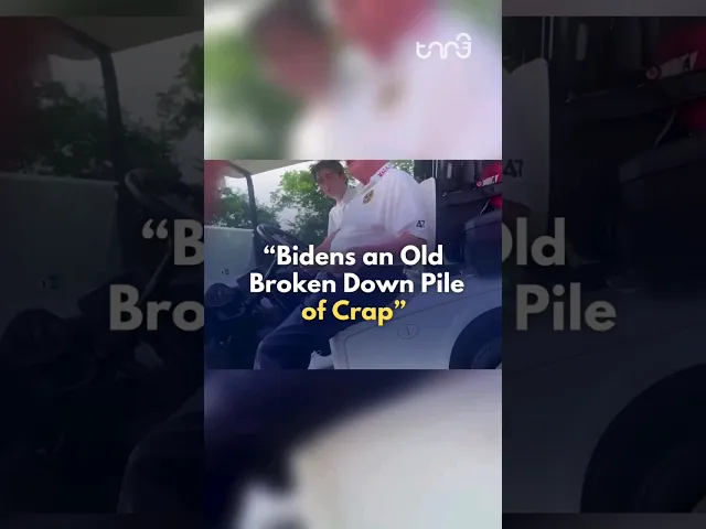 ⁣In a leaked video, former president Donald Trump boasts about 