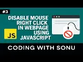 Disable Mouse Right Click in Webpage using JavaScript