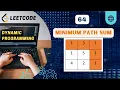 Minimum Path Sum Leetcode 64 Recursion DP C