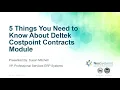 Deltek Costpoint 5 Things GovCons Need to Know About The Costpoint Contracts Module