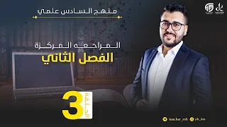 فيزياء السادس علمي 3 بالمراجعة المركزة الفصل الثاني الحث ك م تيارات دوامة ومحرك ومولد 