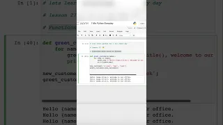 Function with lists in python 1 minute python lesson 27