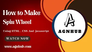 How to Make Spin Wheel using CSS Javascript Lucky Spinning Wheel Game