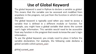Python Part16 Scope Of Variable First Object Class