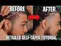 HOW TO TAPER YOUR OWN HAIR WITH DREADS DETAILED SELFCUT TUTORIAL