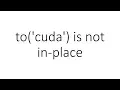 transferring model tensor to GPU is not in-place in PyTorch