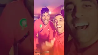 لاعبي المنتخب المغربي وأغنية الشاب بلال معندك متقدي والو 