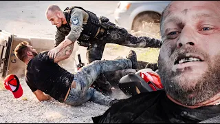 HE TRIED TO RUN ME OVER!
