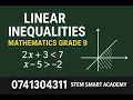 LINEAR INEQUALITIES - MATHEMATICS GRADE 9