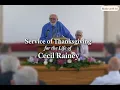 Service of Thanksgiving for the life of Cecil Rainey