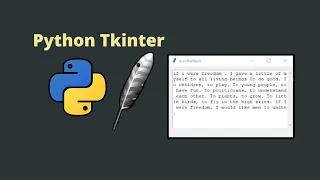 Python Tkinter How to create a ScrolledText in Tkinter