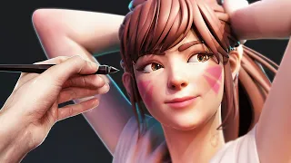 Download Digital Sculpting is Magic! Modeling D.Va (Overwatch) in Blender MP3